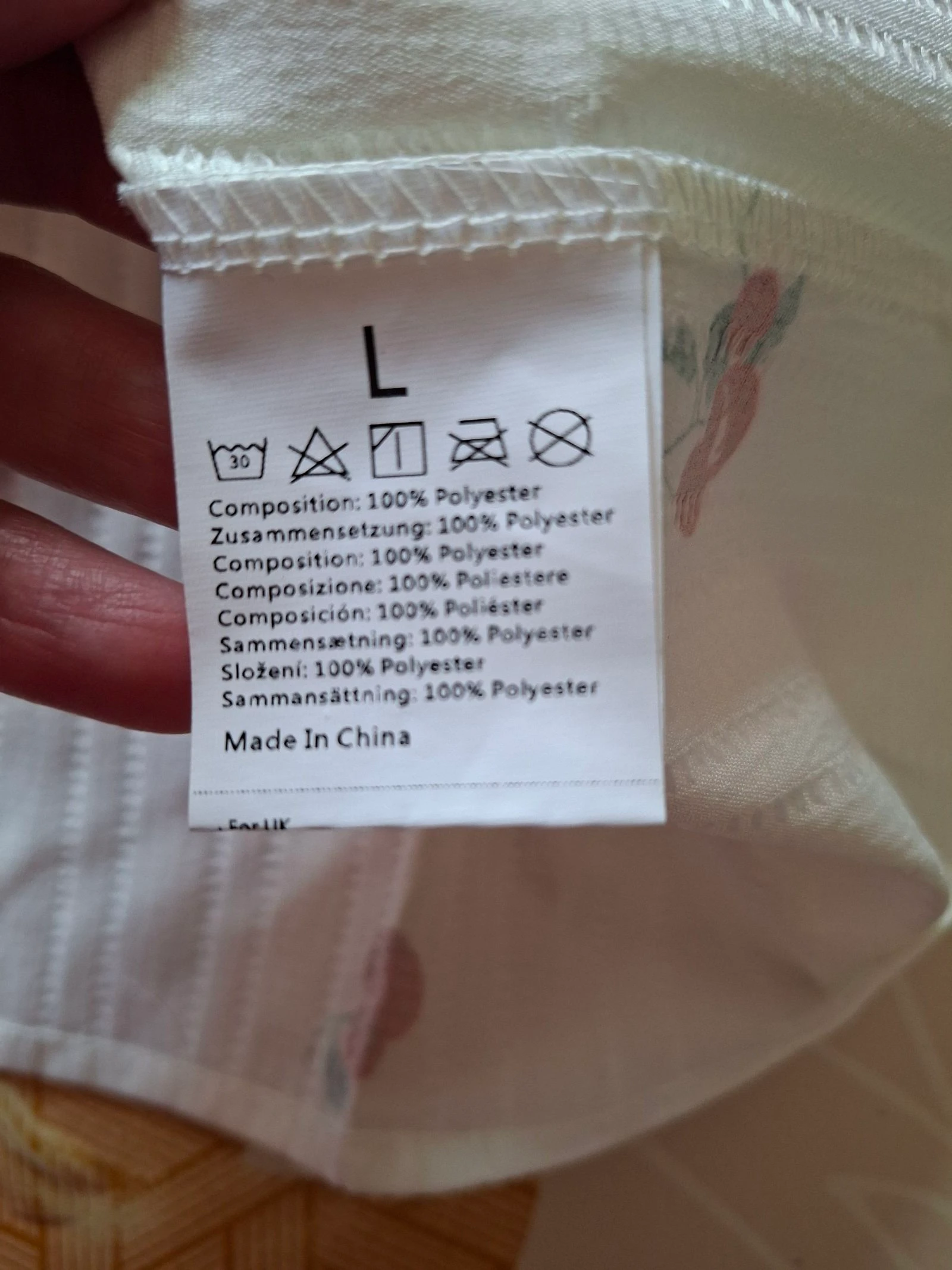 Pretty light white blouse with small red cherry print – photo 7